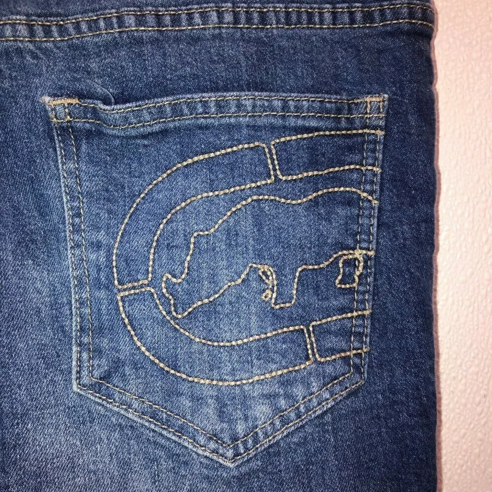Ecko Unltd Mens Size 32 x 29.5 Medium Wash Faded Pockets Skinny Denim Jeans
